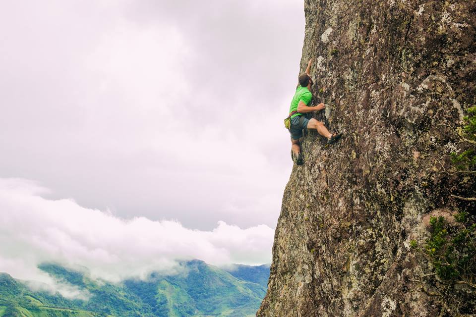 Josh Donegan climbing